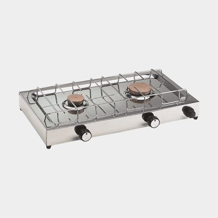 Cozinha a gás / placa de fogão Techimpex Sailor, sem ignição por faísca, 2 bicos