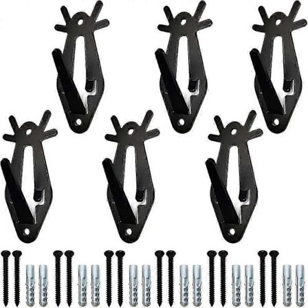 6 st Hjortskalle Väggfäste Hängare För Upphängning av Hjorthuvud, Gaffelantilop och Andra Mindre Skallar, Hjortskallehängare Europeisk 
