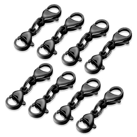 8 stk Dobbel Hummerlås Halskjede Armbåndslås Kobling Smykke Lås db