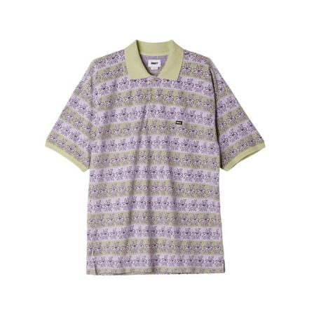 Obey Unity Jacquard Flower Polo Grøn, Herre