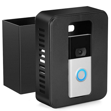 Tyverisikret Dørklokkefeste Svart, Videodørklokkefeste for Dør