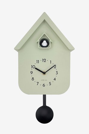 NeXtime - Veggklokke Twitter 21,5x41,5 cm - Grønn - Veggklokker & bordklokker - Fra Homeroom