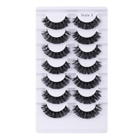 Volym lösögonfransar för naturlig tjocklek och ögonförstoring