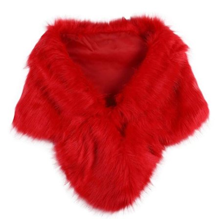 Vinter Elegant Dame Imitert Pels Kappe Brud Imitert Pels Frakk Kvinner Bryllup Sjal Aften Fest Wraps Slim Pels Skulder Kapper