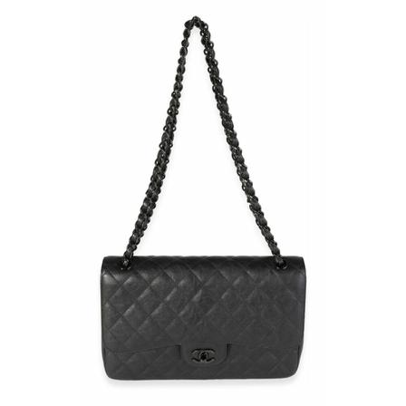 Chanel Vintage Shoulder Bags Sort, Dame Vintage Tasker, Størrelse: ONE Size