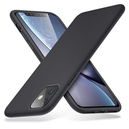 iPhone 11 skal Tunt Gummibelagt Mattsvart Skal Basic Svart