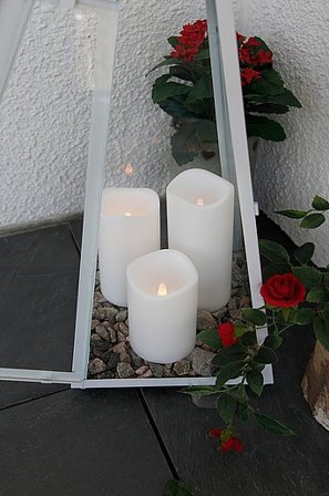 Jotex - Bloklys Led 7,5 Cm Hvid - PETE - Køb Led-lys hos Jotex