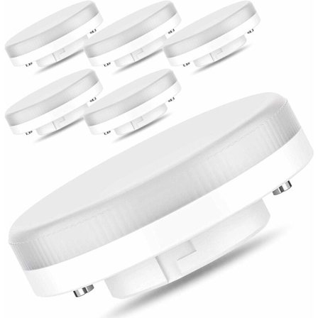 LED-lampa GX53-7,5W, ersättning för glödlampa, varmvit, ej dimbar, 6-pack [Energiklass A+]