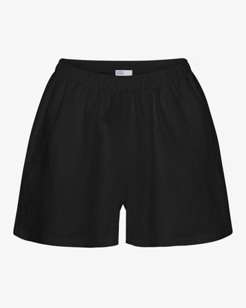 Linen Shorts - Deep Black - Female - M - Sustainable material - Ethical production
