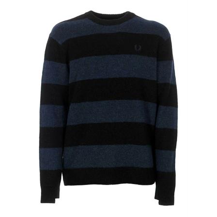Fred Perry Knitwear , Blauw , Heren , Maat: M Truien & Vesten