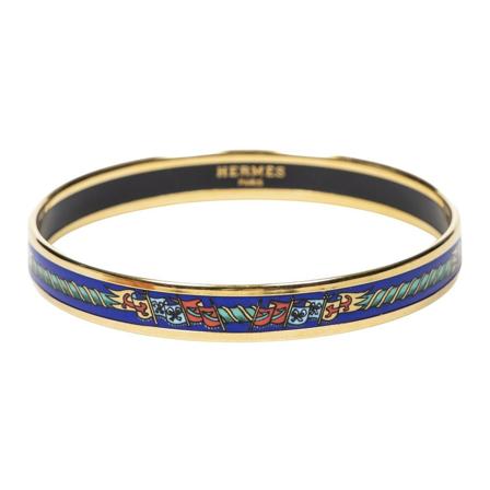 Hermès Vintage, Pre-owned Jewellery Blauw, Dames, Maat:ONE Size