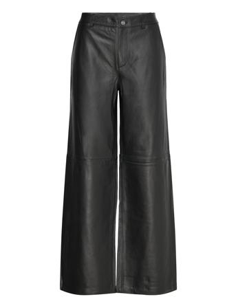 Cmroyal-Pants Bottoms Trousers Leather Leggings-Housut Black Copenhagen Muse