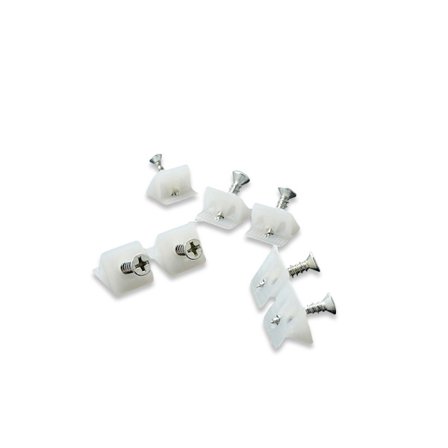 30 stk. festebrakett, heks hvit brakett skuff forsterkning shim - fiks slapp kommodeskuff, hvit(15*13*9mm)