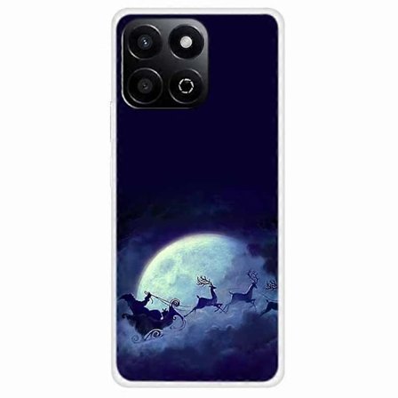 TPU-puhelinkotelo Honor Play 60 Plus 5G/200 Smart 5G/Play 9T/X7c 4G -malleille, juhlava joulukuvio