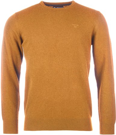 Barbour Essential Lambswool Crew Neck lampaanvillapaita, Copper - Barbour
