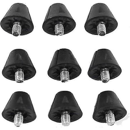 25 stk. udskiftningsfodbolddorn Sort fodbolddorn 13 mm Plastikdorn til fodboldstøvler Anti-slip Metal dorn Fodboldstøvler til voksne børn Soc