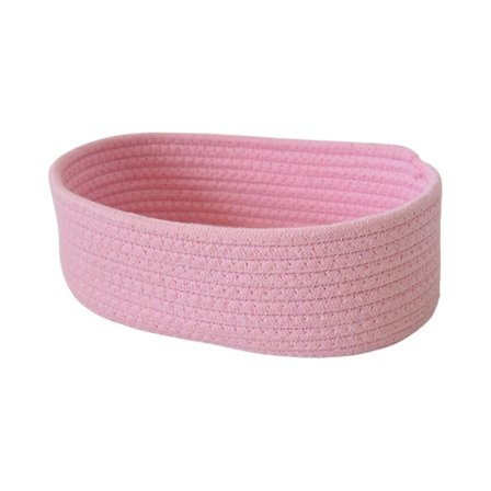 Monikäyttöinen puuvillaköysi säilytyskori makuuhuoneeseen, olohuoneeseen tai lastenhuoneeseen, työpöydän pikkutavaroiden järjestäjä, välipalojen 