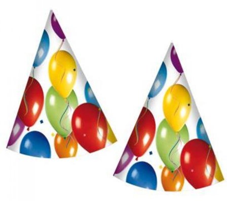 Hattar ballonger 6-pack