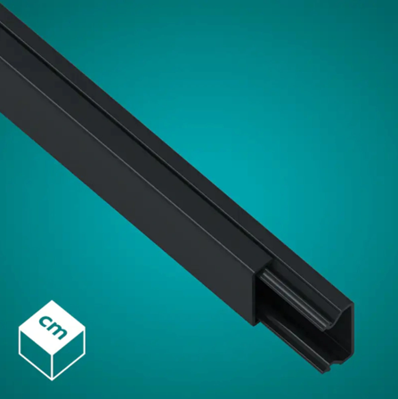 Solar Plus Kabelkanal 10X20 PVC Sort RAL 9005 2M