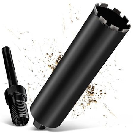 Pro diamantbor for boring UNC 1¼" Ø 108mm, med SDS Max, diamantbor til kerneborere, L 460 mm, tørt / vådt bor