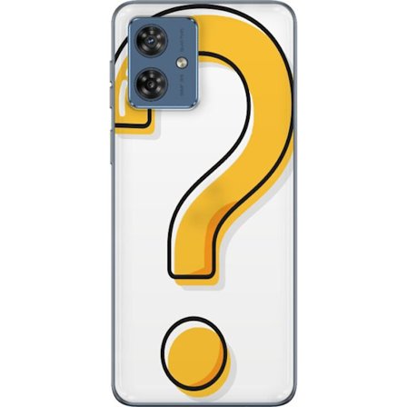 Kompatibelt Mobildeksel til Motorola Moto G54 Spørsmålstegn