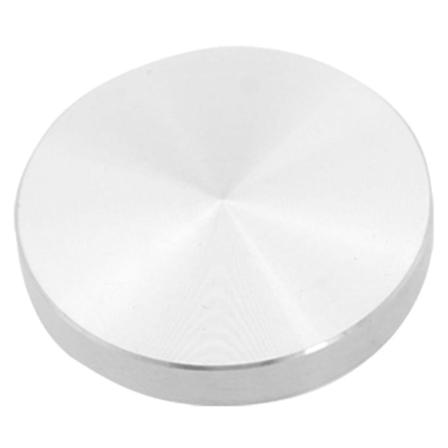 Glassplate-adapter ben, aluminium, rund, 50x8mm, sølv