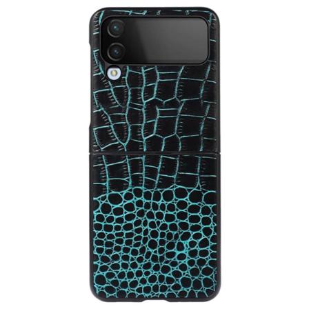 Samsung Galaxy Z Flip4 5g Crocodile Texture Skal - Grön Grön