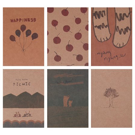 Notatbok Blank Side Malepapir Bok Journal Dagbok Notisblokk Memo Pads Rekvisita