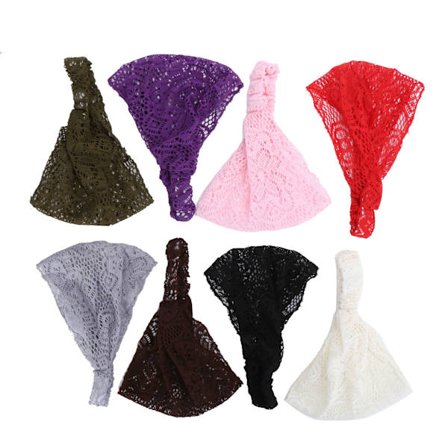 8 stk. blonde pandebånd hårbånd hul elastisk kvinder pige hår elastiske bånd hårtilbehør