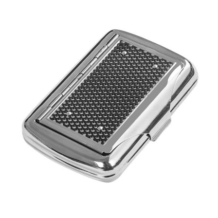 Rustfri stål tobaksæske med papirholder - Lufttæt og transportabel cigaretetui