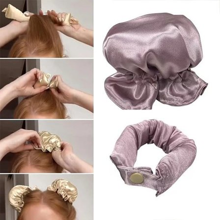 New Bun Bons Heatless Hair Rollers with Cloth Cover No Heat Hair Curlers Heatless Curls Soft Curlers Hair Styling Tools
