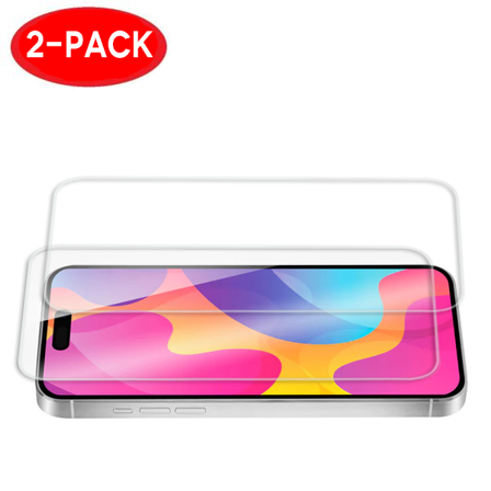 2-Pack - iPhone 15 Pro Max Skärmskydd i Härdat Glas