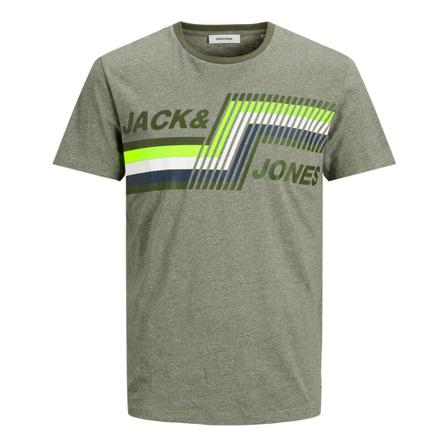 Jack & Jones T-shirt Mountain , Groen , Heren , Maat: M