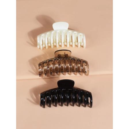 1pack Med 3 St. Stora Hårklämmor 11x5 Cm.