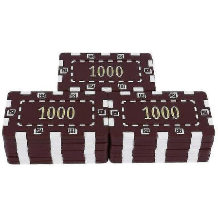 8X5 Cm Assorterte Farger Pokerchips & Sett 25 stk Nummertrykte Chips Spillmynter Plast Valuta leker-WELLNGS