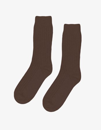 Merino Wool Blend Sock - Coffee Brown - 41-46