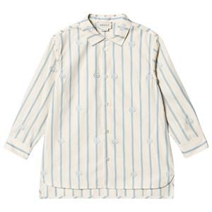 Kids - Gucci Off White Stripe GG Shirt 4 years - Tops - 4 years - White - Junge