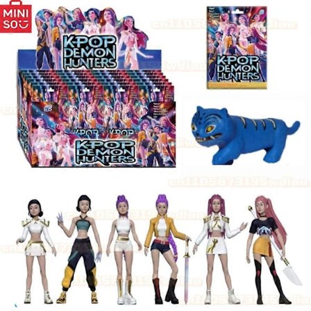 MINISO Demon Hunters Huntrix Figurer, Anime Tiger Rumi Samleobjekt Figur Leke, Italian Brainrot Serie, Derpys Karakter Model Dekorasjon