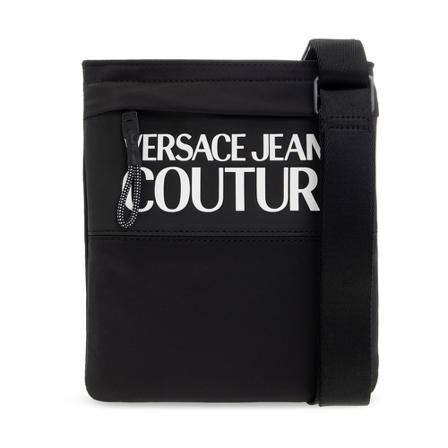 Versace Jeans Couture, Shoulder Bag With Logo Czarny, Mężczyzna, Rozmiar: ONE Size