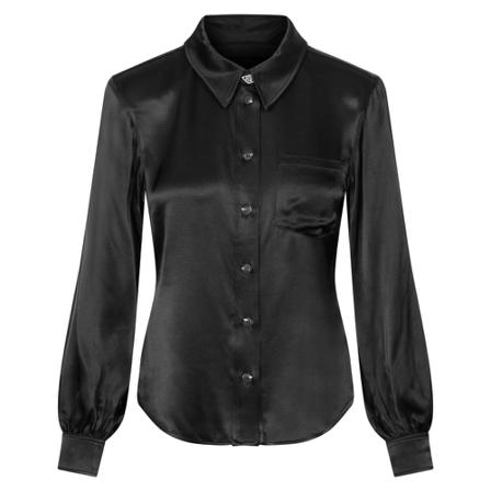 Han Kjøbenhavn Classic Shirt , Zwart , Dames , Maat: XS