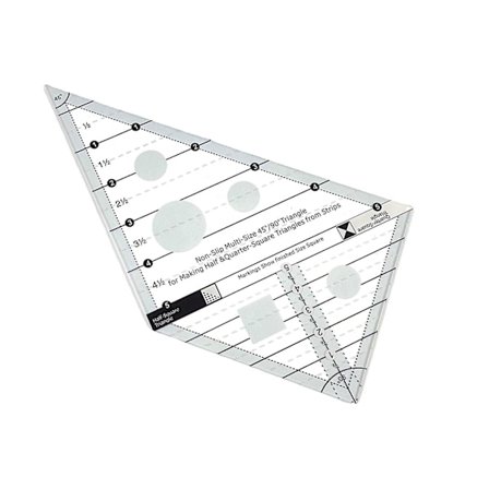 Håndverk Sy Ikke-Skli Transparent Bærbar 45 90 Grader Trekant Quilting Linjal