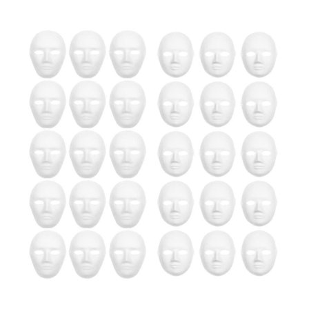 30-pack Pappersmasker i 2 Storlekar Skapa Konstnärliga Hantverksprojekt Från Väggdekorationer Till Teater A