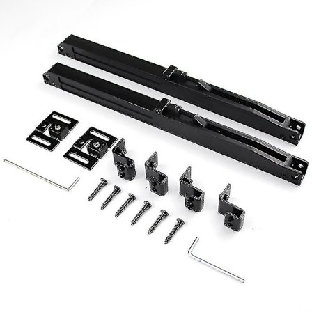 2 stk. Låvedør Soft Close Mekanisme Fjær Buffer Demper Oppgradert Hullfri Versjon Skyvelåvedør Beslag For Dørvekt 70-160 Pund Justerbar