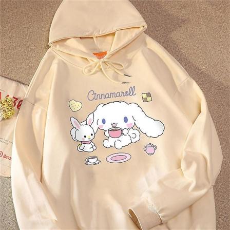 Sanrio Anime Cinnamoroll Kuromi My Melody Plys Børn Hættetrøjer Tøj Dreng Pige Baby Trøjer Trøjer Topper Gave