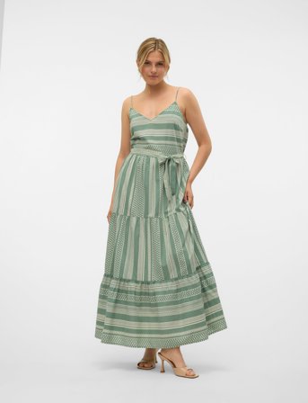 Vero Moda Vmdicthe Singlet Ancle Dress Wvn Ga - Green - M