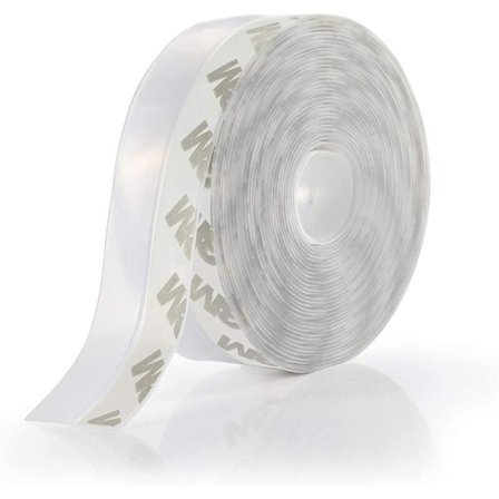 Silikon tetningslist, selvklebende dørbunn tetningslist dør værlist dørbunn tetning vanntett, vindtett, støvtett, lydisolert (35mm x