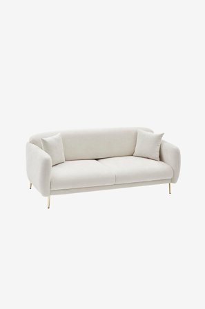 Hanah Home - Soffa Bädd 3-sits Clara - Beige - 3-sits soffor - Från Homeroom