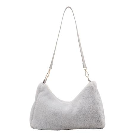 Yksinkertainen kainalokassi, joka sopii kaikkeen - olkalaukku, suuri kapasiteetti, k silaukku naisille Creamy white