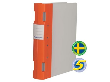 KEBA Gaffelpärm Ergo A4 55mm korall/neutr - Lyreco - Kontorsmaterial - Pärmar och register - Gaffelpärmar i plast