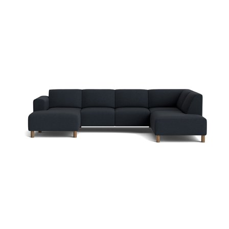 Toledo U-sofa, venstrevendt - Loop Mørkeblå - 302x205x78 - Sofa, u-sofa
